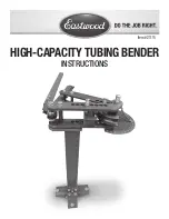 Предварительный просмотр 1 страницы Eastwood HIGH-CAPACITY TUBING BENDER Instructions Manual