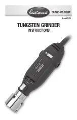 Eastwood TUNGSTEN GRINDER Instructions Manual preview