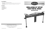 Eastwood VERSA-BEND 14042 Instructions preview