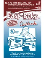 Предварительный просмотр 1 страницы Easy-Bake 35229 Instruction Manual