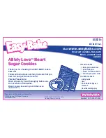 Easy-Bake All My Love Heart Sugar Cookies 65578/65577 Instructions preview