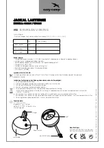 Предварительный просмотр 8 страницы Easy Camp Jackal SB1201 Instruction Manual