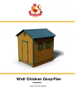 EASY COOPS 10x8 Chicken Coop Plan Manual предпросмотр