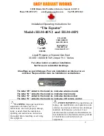 Preview for 2 page of Easy Radiant Works HI-30-40P2 Installation & Operating Instructions Manual