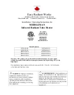 Easy Radiant Works Middleman EZM-100-50 Installation & Operating Instructions Manual preview