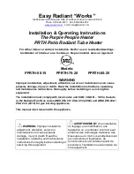 Easy Radiant Works PPRTH-50-15 Installation & Operating Instructions Manual preview