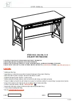 Предварительный просмотр 1 страницы Easy Top DELANEY WRITING DESK User Manual