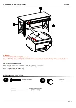 Предварительный просмотр 9 страницы Easy Top DELANEY WRITING DESK User Manual