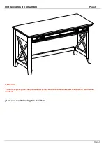 Предварительный просмотр 22 страницы Easy Top DELANEY WRITING DESK User Manual