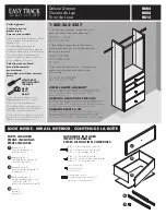 Easy Track Deluxe Drawer Assembly Instructions Manual предпросмотр