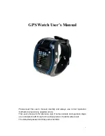 Easy Gps watch User Manual preview