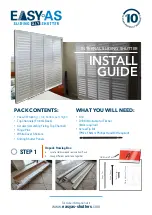 Preview for 1 page of EasyAS INTERNAL SLIDING SHUTTER Install Manual