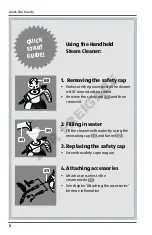 Предварительный просмотр 8 страницы Easy@Home Handheld Steam Cleaner User Manual
