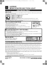 Preview for 1 page of Easy@Home LADYBUG STB 8117B User Instructions