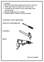 Предварительный просмотр 2 страницы Easy@Home MAINSTAYS Assembly Instruction Manual