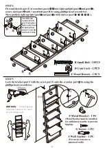 Предварительный просмотр 6 страницы Easy@Home MAINSTAYS Assembly Instruction Manual