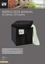 Preview for 1 page of Easy@Home STORAGE OTTOMAN Instruction Manual