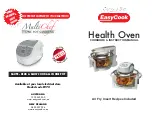 EasyCook Health Oven E727 Instruction Manual preview