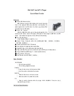 Preview for 1 page of EasyDisk EasyMP3 EM190F Quick Start Manual