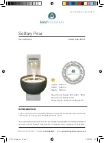 EASYFOUNTAIN Solitary Pour 45171L User Instructions preview