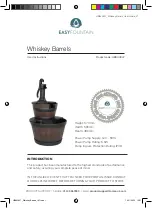 Предварительный просмотр 1 страницы EASYFOUNTAIN Whiskey Barrels User Instructions