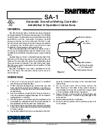 Preview for 1 page of EasyHeat SA-1 Installation & Operation Instructions