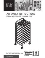 EASYHOME 44697 Assembly Instructions Manual предпросмотр