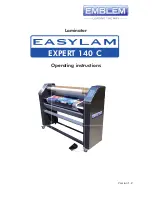 Easylam EXPERT 140 C Operating Instructions Manual preview