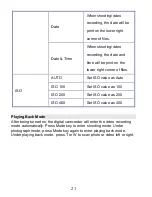 Preview for 21 page of Easypix Cruiser DVC2712 User Manual