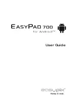 Easypix EasyPad 700 User Manual preview