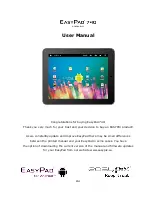Easypix EasyPad 740 User Manual preview