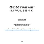 Easypix GoXtreme Impulse 4K Quick Manual preview