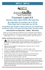 Preview for 1 page of EasyPro AquaShine WFL3 Instructions For Operation, Safety, Warranty