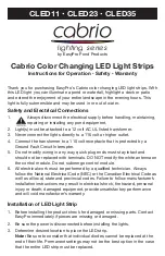 EasyPro Cabrio Lighting Series Manual preview