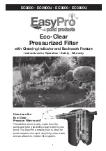 EasyPro Eco-Clear EC2600 Instructions For Operation, Safety, Warranty предпросмотр