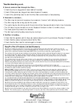 Preview for 8 page of EasyPro Eco-Clear EC2600U Instructions For Operation, Safety, Warranty