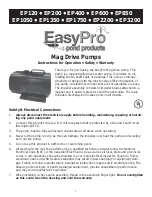 EasyPro EP120 Instructions For Operation, Safety, Warranty предпросмотр