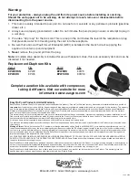 Preview for 2 page of EasyPro EPW2 Instructions For Operation, Safety, Warranty