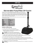 EasyPro ES1250 Quick Start Manual предпросмотр