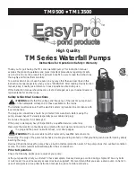 Предварительный просмотр 1 страницы EasyPro TM Series Instructions For Operation, Safety, Warranty