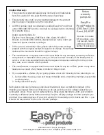 Предварительный просмотр 4 страницы EasyPro TM Series Instructions For Operation, Safety, Warranty