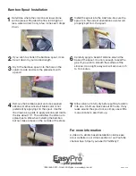 Preview for 2 page of EasyPro Tranquil Décor HBB39 Installation Instructions