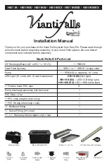 EasyPro Vianti Falls HB11K Installation Manual preview