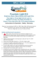 EasyPro WFL2 Instructions For Operation, Safety, Warranty preview