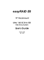 Preview for 1 page of easyRAID E6 User Manual