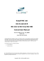 Preview for 1 page of EasySync ES-R-2 01B-M Series Manual