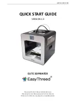 EasyThreed ELITE Quick Start Manual предпросмотр