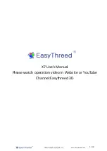 EasyThreed X7 Use Manual preview