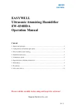 Предварительный просмотр 1 страницы easywell EW-030HDA Operation Manual