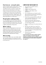 Preview for 12 page of EAT outdoors 800601 Safety Instructions And Operation Manual